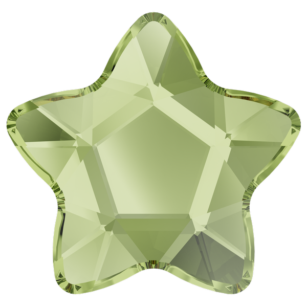 Star Flower Flat Back Peridot 06mm [10pzs] NEW!