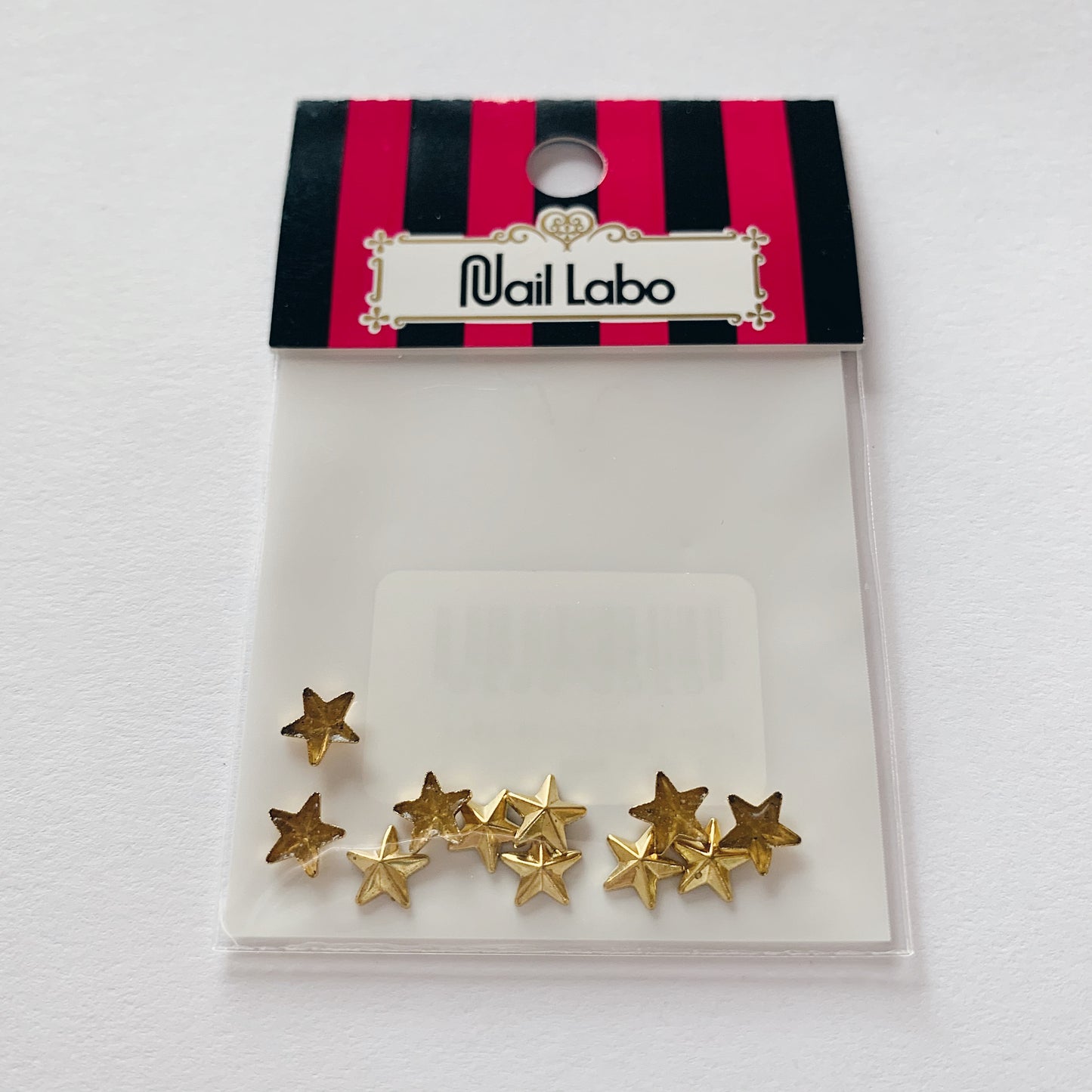 NAIL LABO METAL SHINY STAR STUDS GOLD (6MM) [WHILE SUPPLIES LAST]