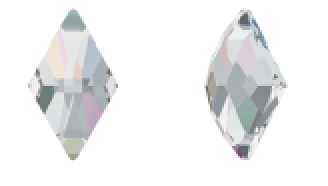 2709 CRYSTAL AB F / Paquete con 2 piezas