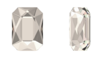 2602 CRYSTAL SILVER SHADE  F / Paquete con 2 piezas [tamaño pequeño]