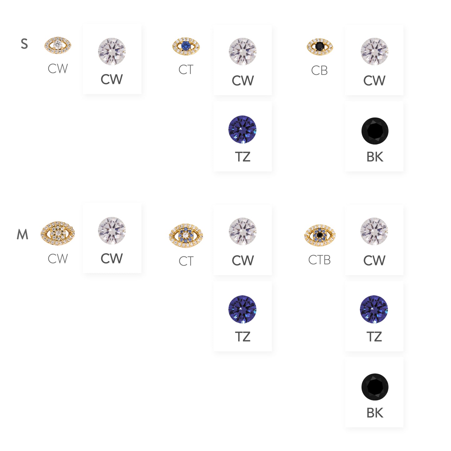 Evil Eye Sapphire [2pzs]