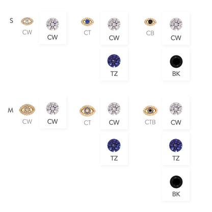 Evil Eye Sapphire [2pzs]